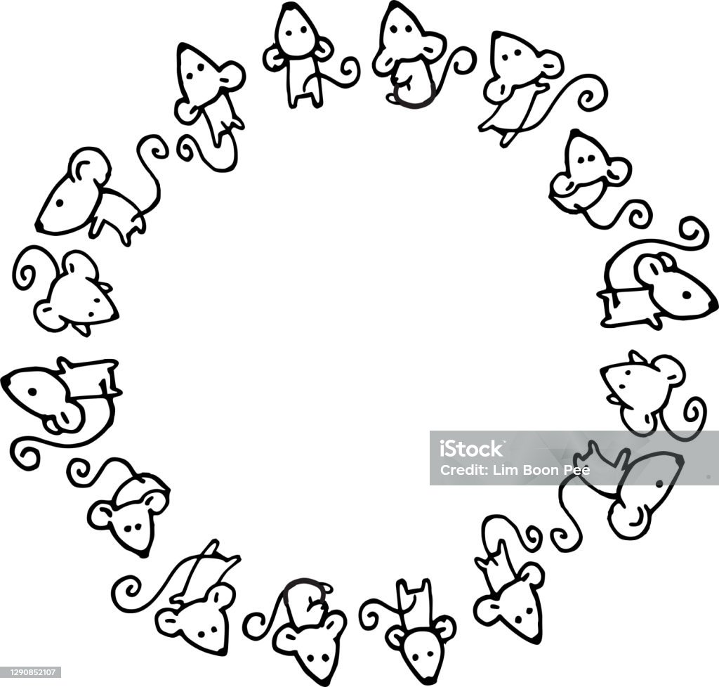 Mouse Border Download Vector Cartoon Mouse Border Background Stock Illustration - Download ...