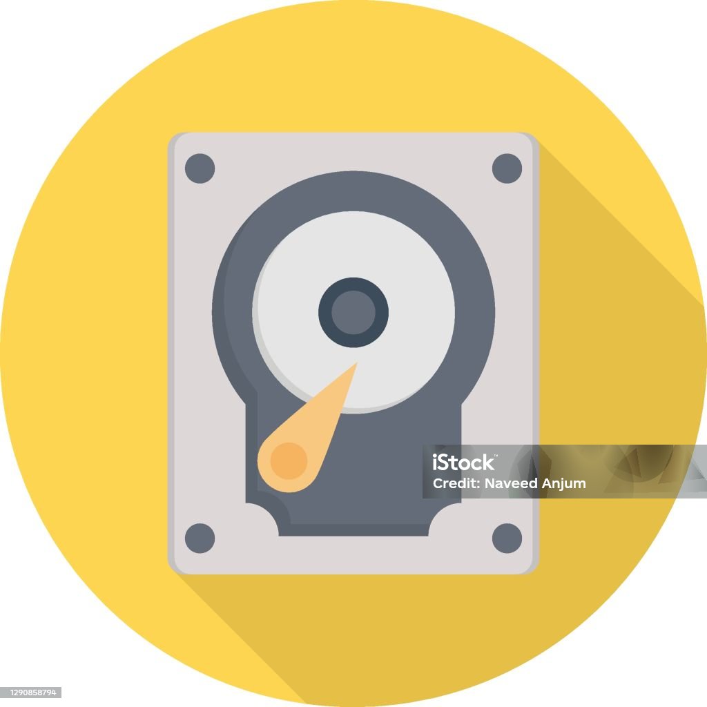 Hardrive Vector Hard Drive Stock Illustration - Download Image Now - Computer, Data ...
