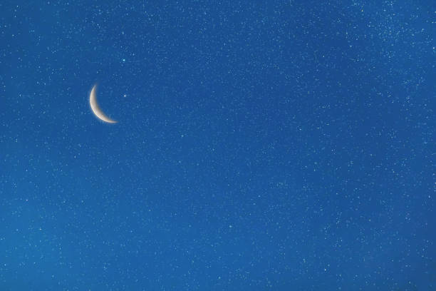 istock Night Sky and Moon, Stars, Ramadan Kareem Celebration 1290862678