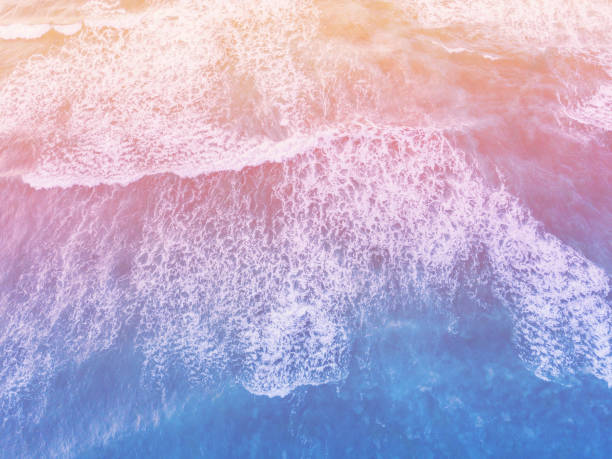 istock Summer sea surface aerial view from above, beautiful ocean wave. 1290865695