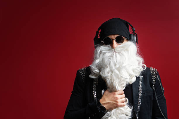 dj do papai noel - santa claus audio - fotografias e filmes do acervo