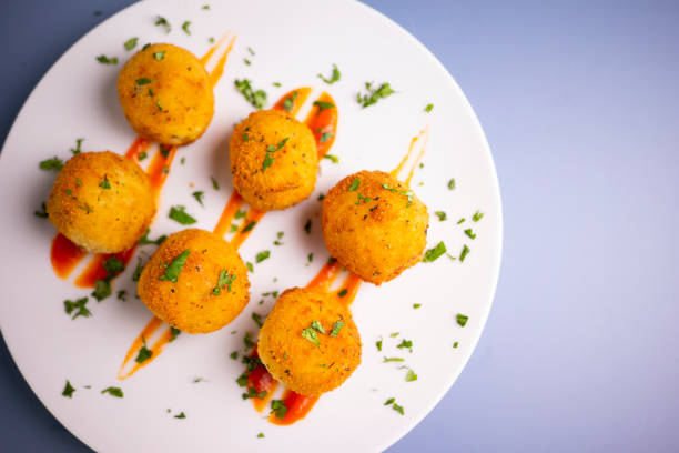 istock Broccoli croquettes with cheese. Traditional spanish tapa. 1290873210