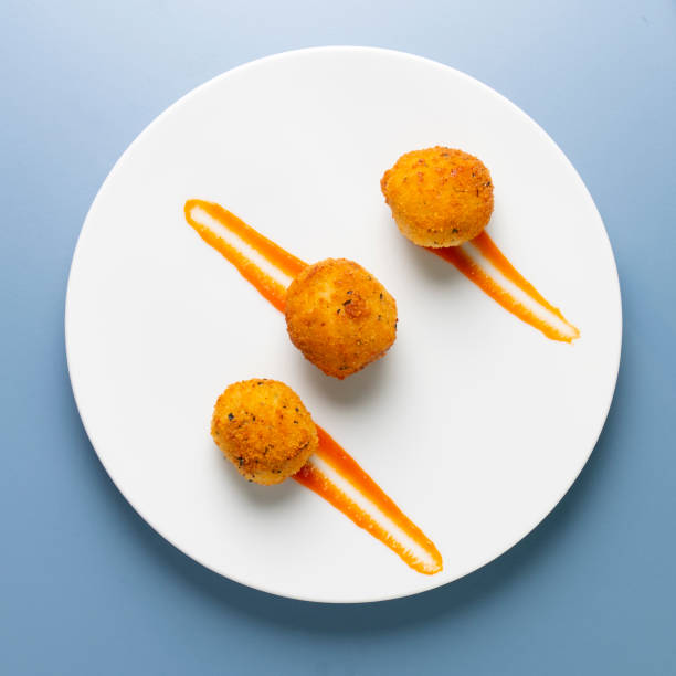 istock Broccoli croquettes with cheese. Traditional spanish tapa. 1290873225