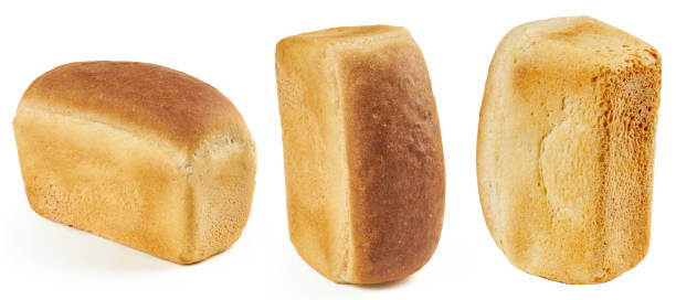 istock set of white wheat bread loaves isolated on a white background. bread bricks collection 1290877432