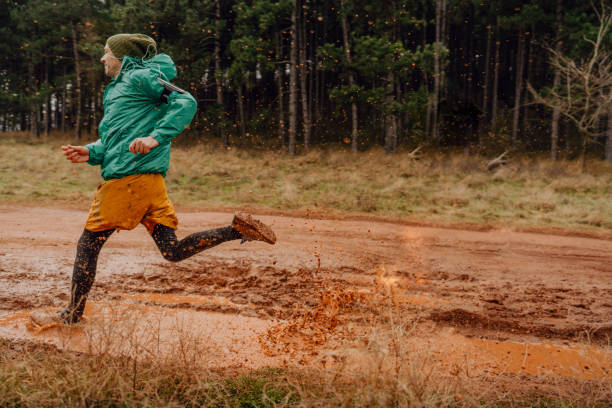 istock Young man exercising on extreme terrain 1290885233