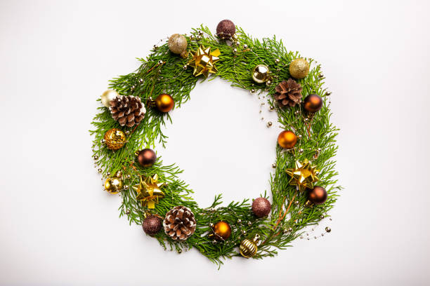 istock Winter and christmas wreath 1290886765