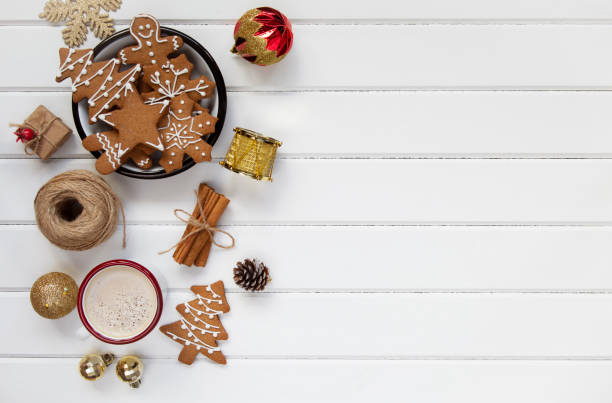 istock Christmas coffee and gingerbread cookies 1290889571