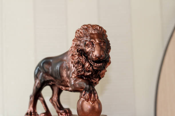 istock the copper statue of a lion 1290890786