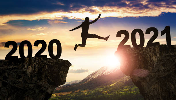 istock Happy New Year Background. Start in 2021 1290892004