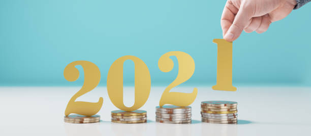 istock Happy New Year Background. Start in 2021. 3D illustration 1290892163