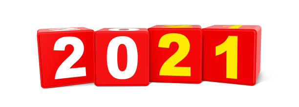 istock Happy New Year Background. Start in 2021. 3D illustration 1290892762
