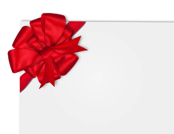 istock Gift card note with ribbon on isolated background 1290897150