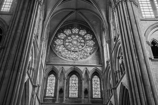 Truro.Cornwall.United Kingdom.February 20th 2020.View of the inside of Truro cathedral in Cornwall.