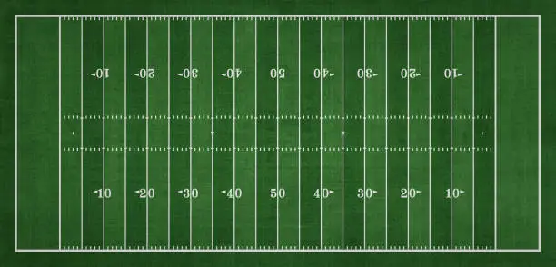 Top view of American Football field, Sport Background