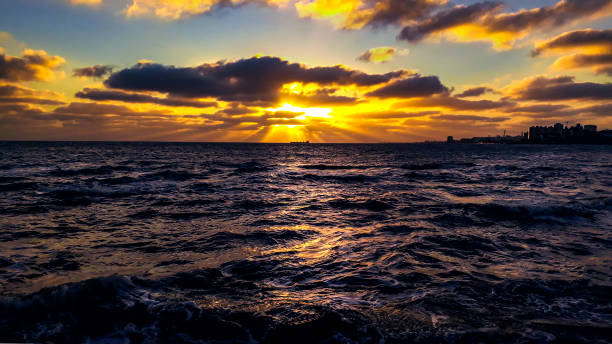 istock Seascape Sunset Landscape Scene 1290906432