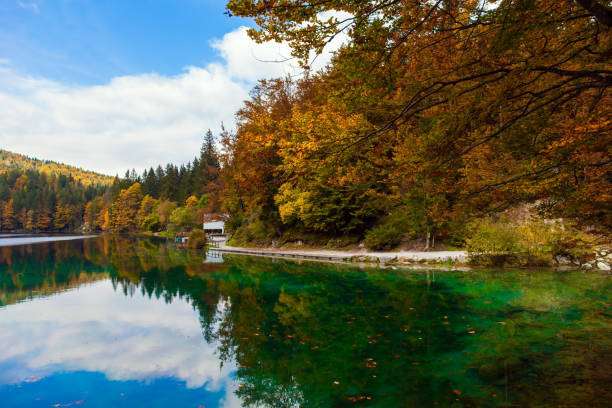 istock Lake Fuzine. The Dolomites 1290911926