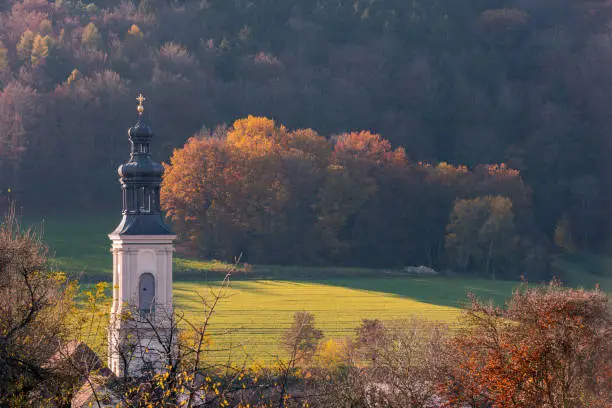 Pielenhofen Abbey near Regensburg in the Upper Palatinate in autumn
