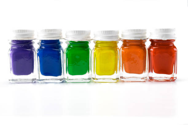 istock Six glass containers colors of diversity 1290914845