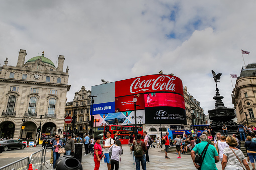 London, UK - July 16, 2016: Piccadilly Circus in London England