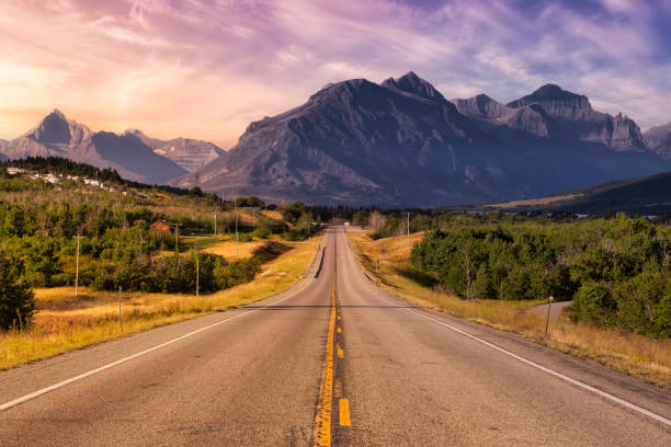 istock Scenic Highway with American Rocky Mountain 1290936374