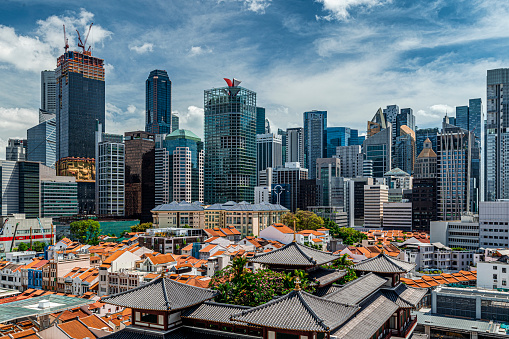 singapore city cityscape china town