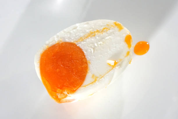 istock Salted eggs, cut in half, see the yolk 1290950917