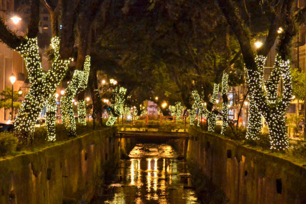 istock Christmas canal and lights 1290951454