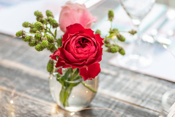 istock A red rose in a glass 1290953343
