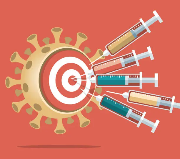 Vector illustration of Medical Injection - Vaccine