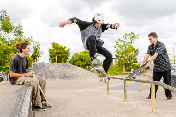 istock Friends celebrating maneuver performed 1290963199