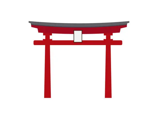 Vector illustration of shinto gate
