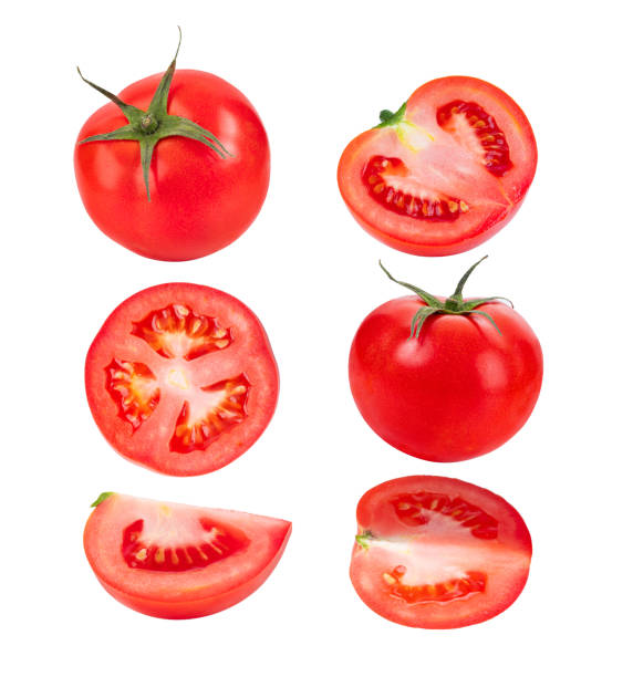 istock tomato on white background full depth of field 1290979103