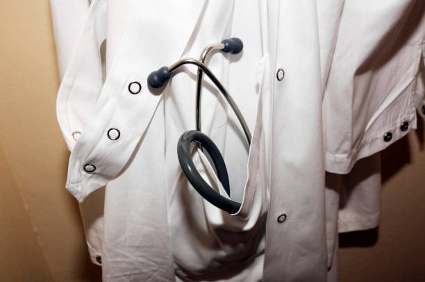 istock stethoscope from a doctor in a white coat 1290982658