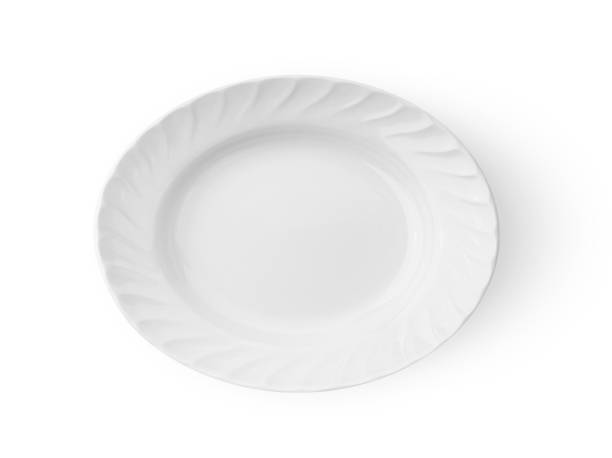 istock white ceramics plate on white background top view 1290982851