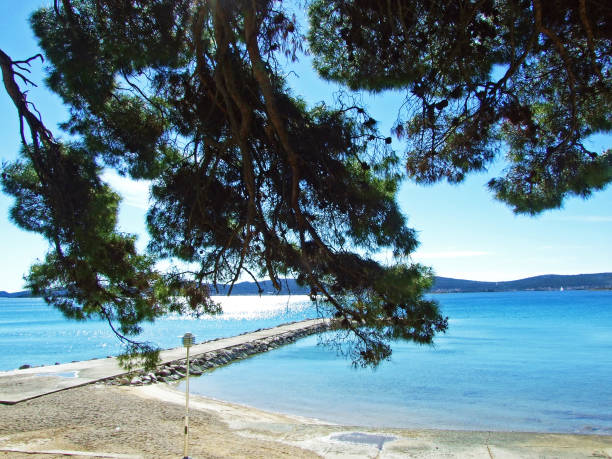 istock Bathing beach and seashore, Sv. Filip i Jakov - Croatia (Kupalisna plaza i morska obala, Sv. Filip i Jakov - Hrvatska) 1290985173