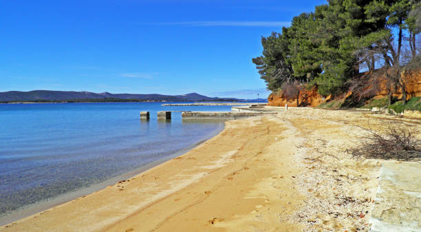 istock Bathing beach and seashore, Sv. Filip i Jakov - Croatia (Kupalisna plaza i morska obala, Sv. Filip i Jakov - Hrvatska) 1290985204