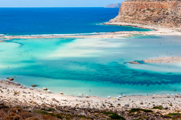 istock Balos bay beach at Gramvousa island, Crete, Greece 1290988245