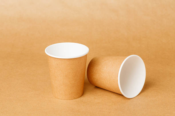 istock Disposable paper crockery on disposable paper tablecloth 1290991598