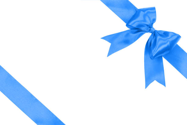 istock Blue ribbon gift card 1290995071
