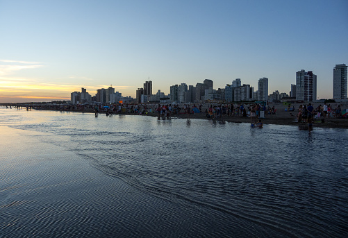 Scenic from the the Quequen and Necochea Beach