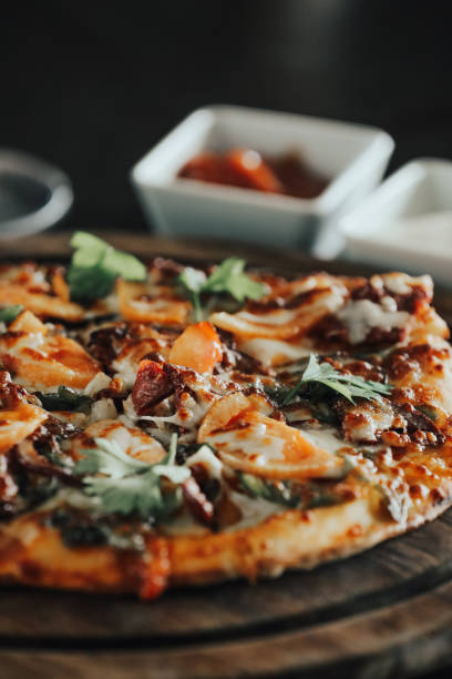 istock Delicious pizza close up stock photo 1291006540