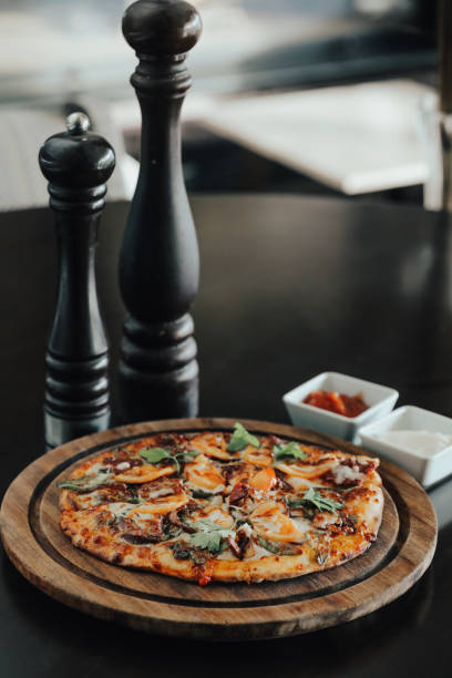 Delicious pizza stock photo
