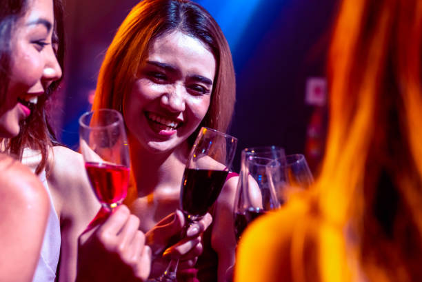 istock Young people celebrating a party, drink and dance 1291007378