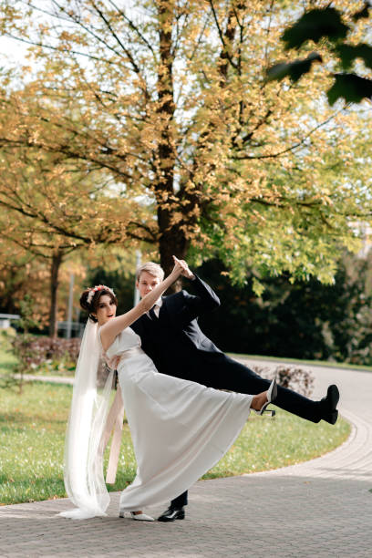 istock Bride and groom in nature. 1291009625