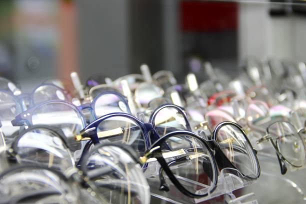 istock Eye glasses on display in the optics store 1291011090