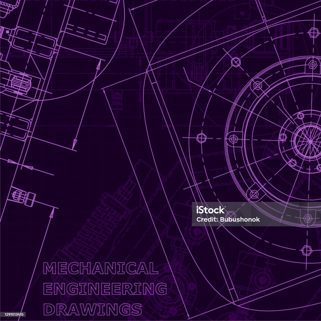 Purple Computer Engineering Background Vector Engineering Illustration Cover Flyer Purple Cyberspace Stock ...
