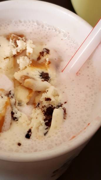 istock Pralines n cream ice cream shake with a straw 1291024983