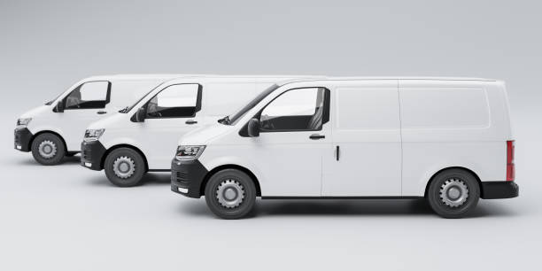 istock Isolated Delivery Van 3d illustration 1291028691