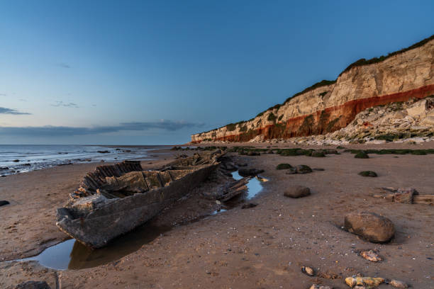 istock A shipwreck in the evening light at the Hunstanton Cliffs in Norfolk, England 1291032382