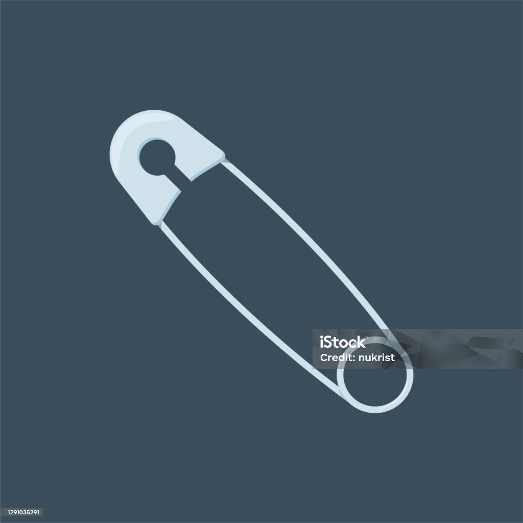 Diaper Pin Background The Diaper Pin Isolated Vector Illustration Stock Illustration ...